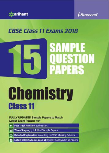 Arihant I-Succeed 15 Sample Question Papers CBSE CHEMISTRY Class XI
